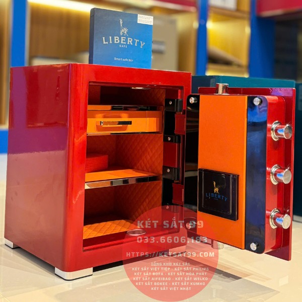 Két sắt Liberty LB50 Pro Màu đỏ App Wifi