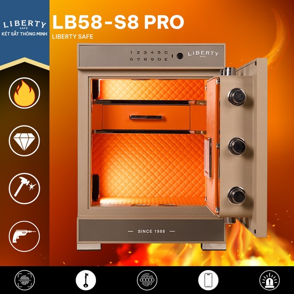 Két sắt Liberty LB68-S8-PRO bên trong
