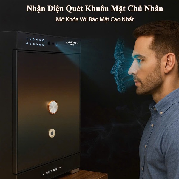 Két sắt Liberty LB79-VANTIS-MAX bên trong