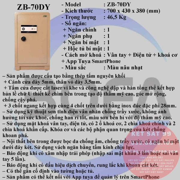 Két sắt bofa ZB-70DY